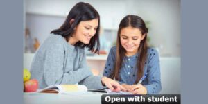 Open with student