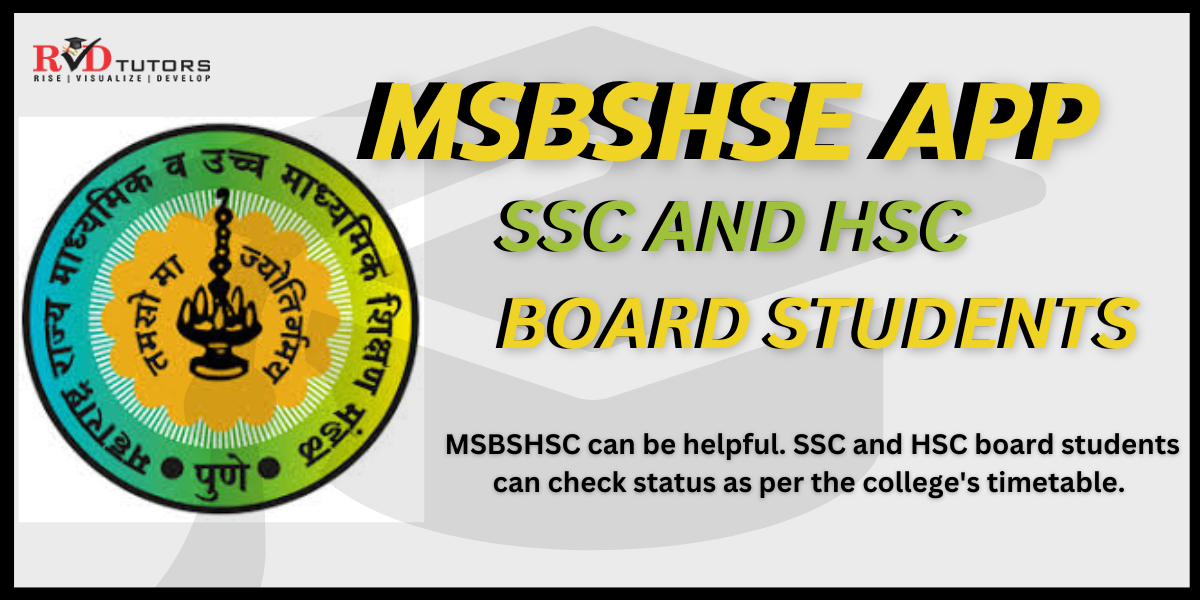 MSBSHSE app for SSC and HSC board students